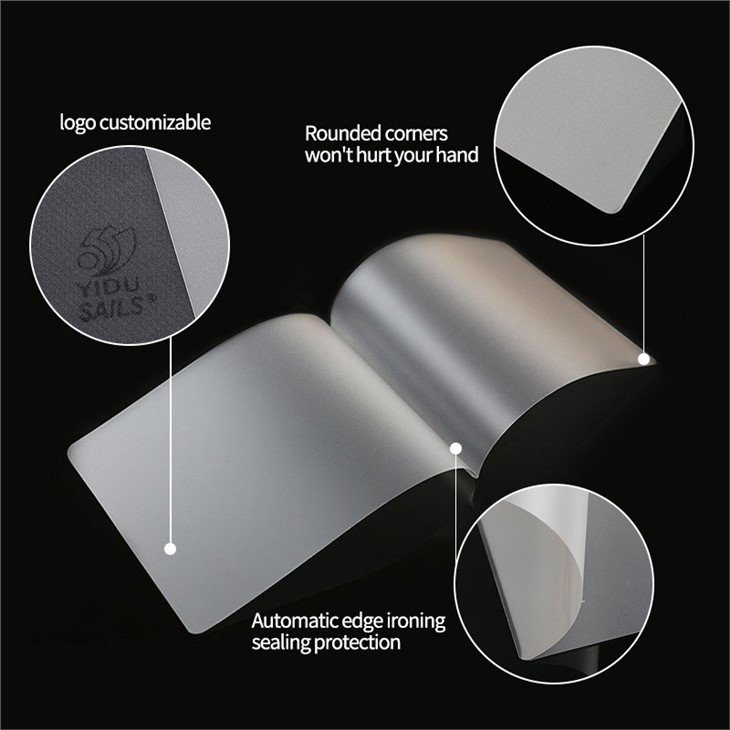 round corner of laminating film